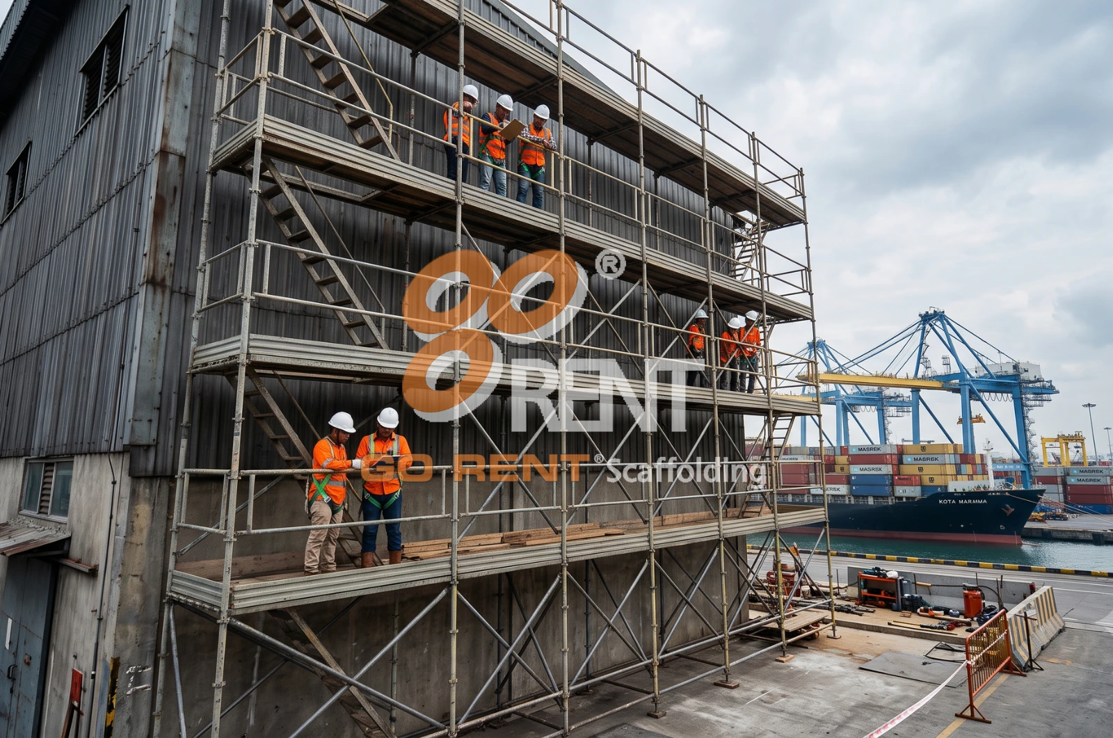 Sewa Scaffolding Surabaya Utara: Solusi untuk Kawasan Pelabuhan Tanjung Perak & Pergudangan Logistik
